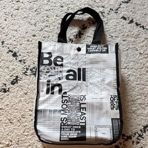Lululemon Be All In Inspirational Motivational Quotes Small Tote Bag - NEW